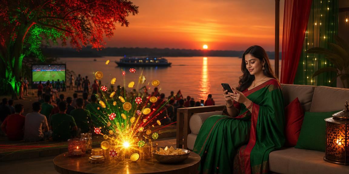 রাজশাহীর স্লট গেমের লাল ও সবুজ থিম